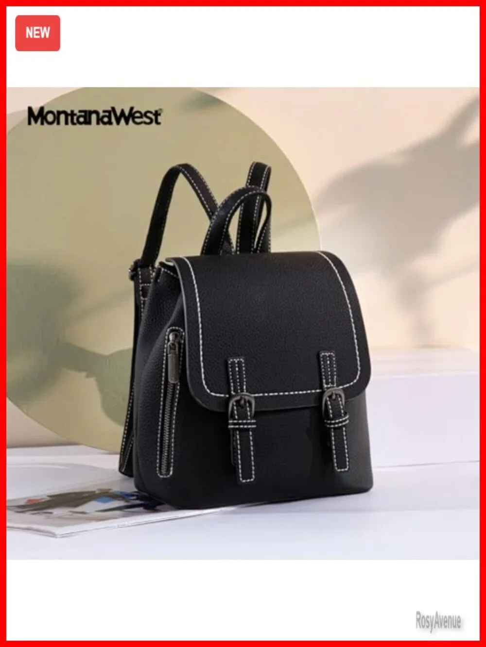 Vegan Leather Mini Backpack Purse Convertible Shoulder Bag